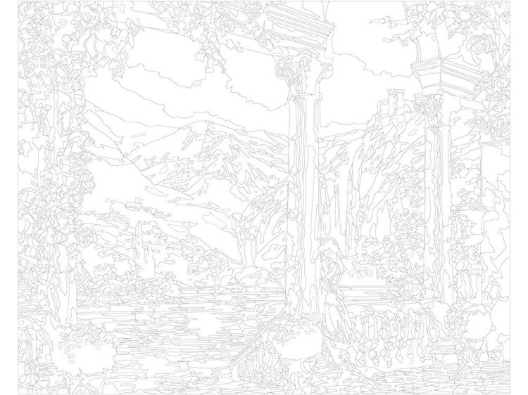 Картина по номерам «Античная женщина» — картинка 3