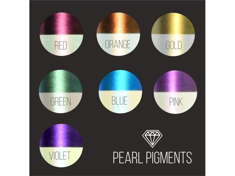 Пигмент минеральный оранжевый (Orange) 25 мл, CraftPigments Pearl — картинка 6