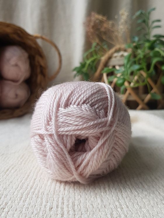 Пряжа Камтекс Бамбино (067), пудра, 5 шт. по 50 г — картинка 3