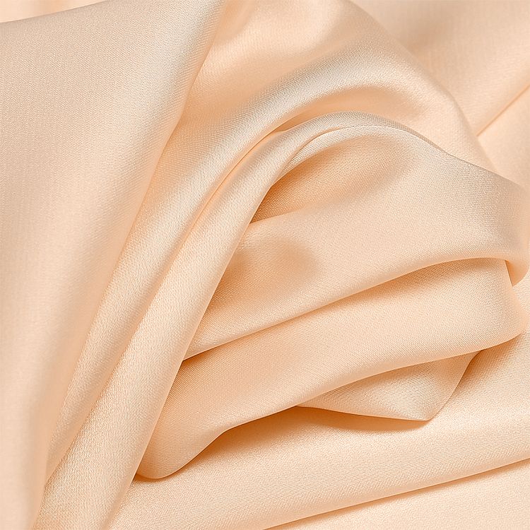 Ткань шелк Армани, 5 м, ширина 150 см, 90 г/м², цвет: 07 экрю, TBY — картинка 3