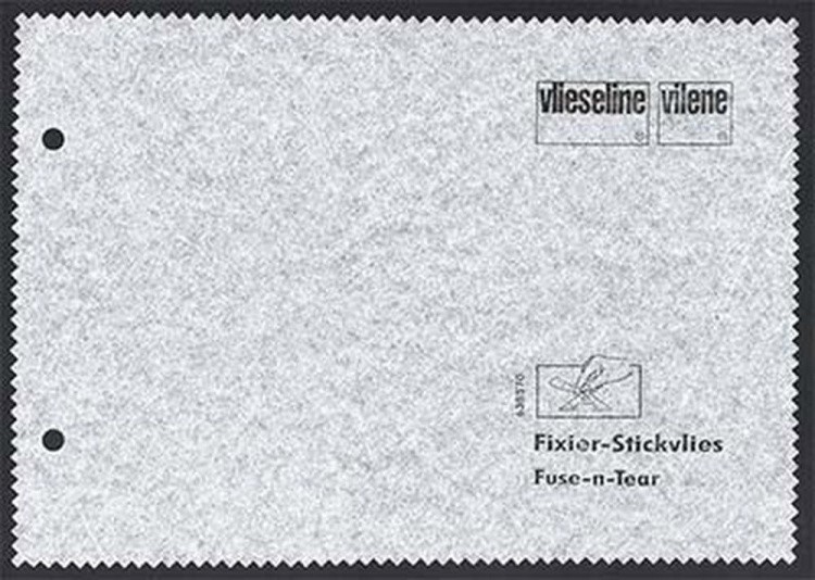 Нетканный материал (флизелин) для творчества Freudenberg отрывной для вышивания Fixierstic, 48 г/кв.м, 90x100 см