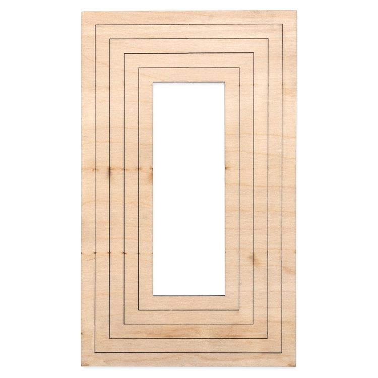 Заготовка для декорирования «Формы для эпоксидной смолы. Прямоугольные», фанера, 5 шт., Mr. Carving — картинка 2