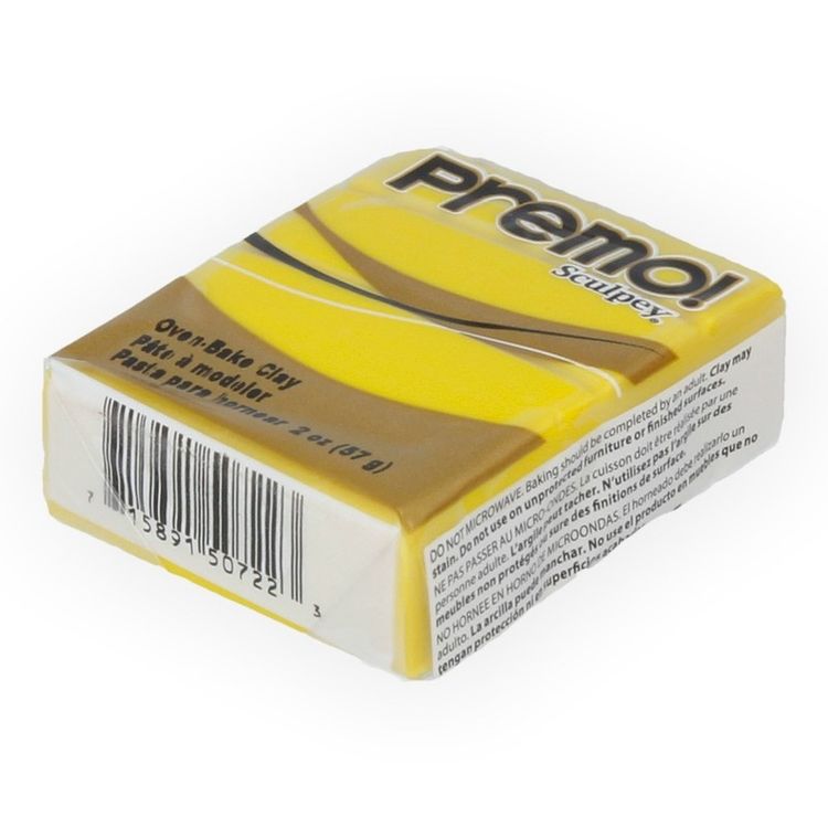 Полимерная глина Sculpey Premo, 5072 желтый цинк, 57 г — картинка 2