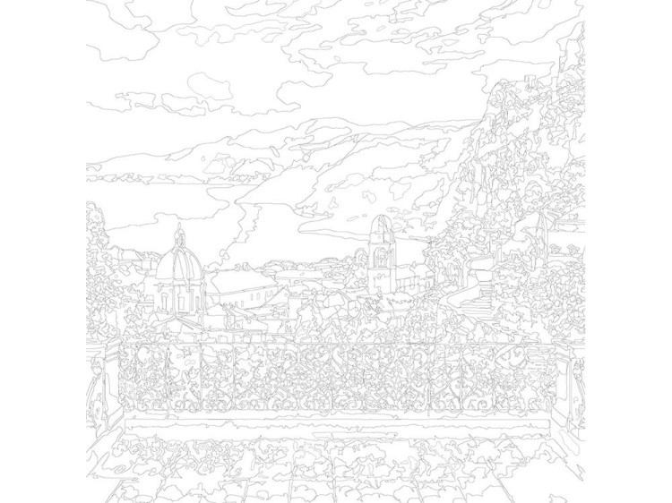 Картина по номерам «Вид на старый город» — картинка 3