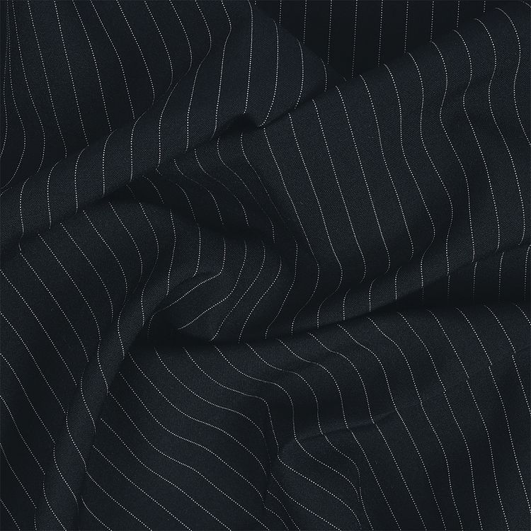 Ткань Габардин кач-во Фухуа, 180 г/м², 5 м x 150 см, цвет: темно-серый, принт полоска, TBY — картинка 3