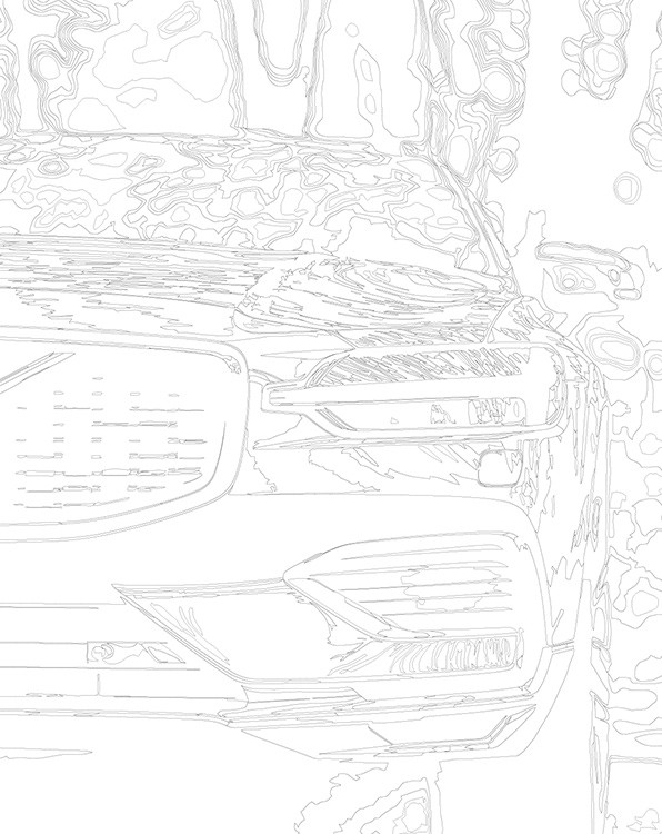 Картина по номерам «Машина Вольво крупным планом 40x50» — картинка 3