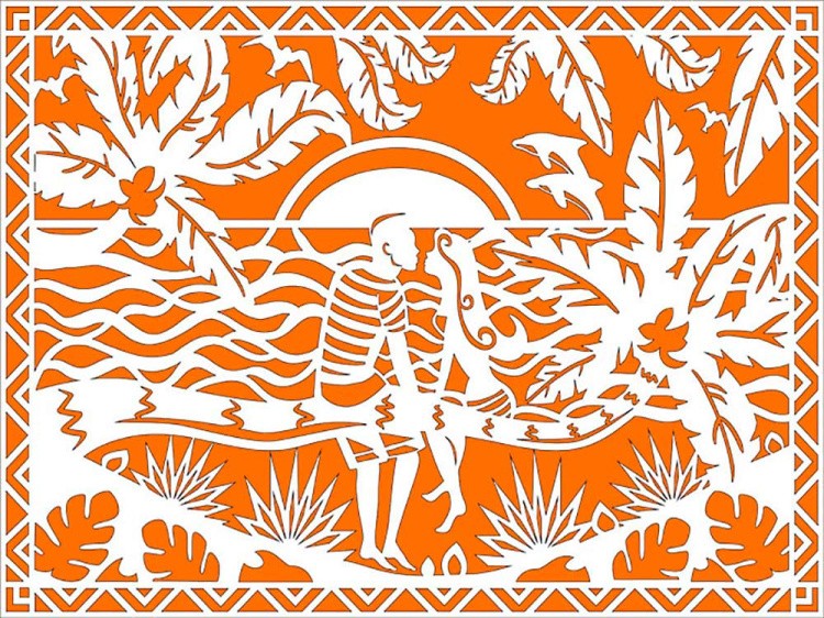 Вытынанка «Романтический отпуск» — картинка 5