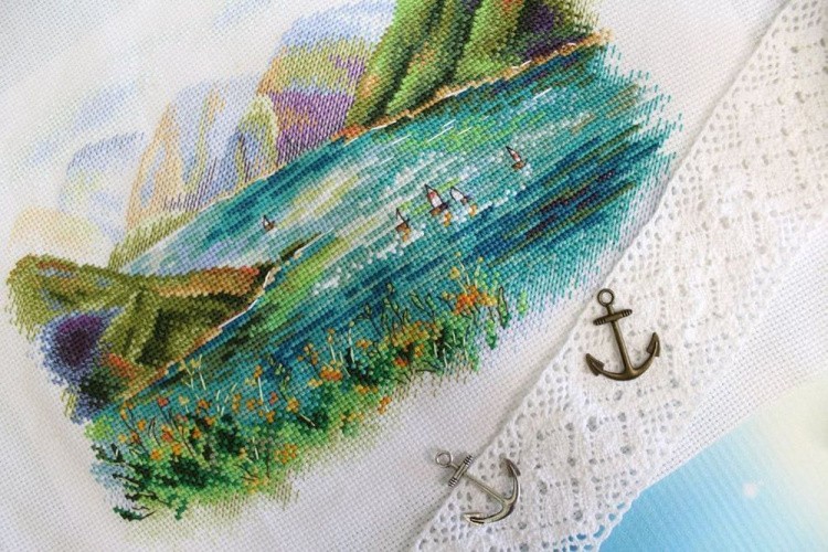 Набор для вышивания «Озеро Кезонойам» — картинка 4