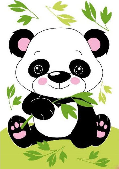Картина по номерам «Маленькая панда»