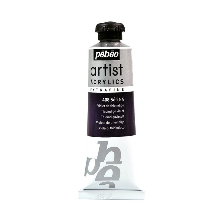 Краска акриловая Pebeo Artist Acrylics extra fine №4 (Фиолетовый тиоиндиго), 37 мл