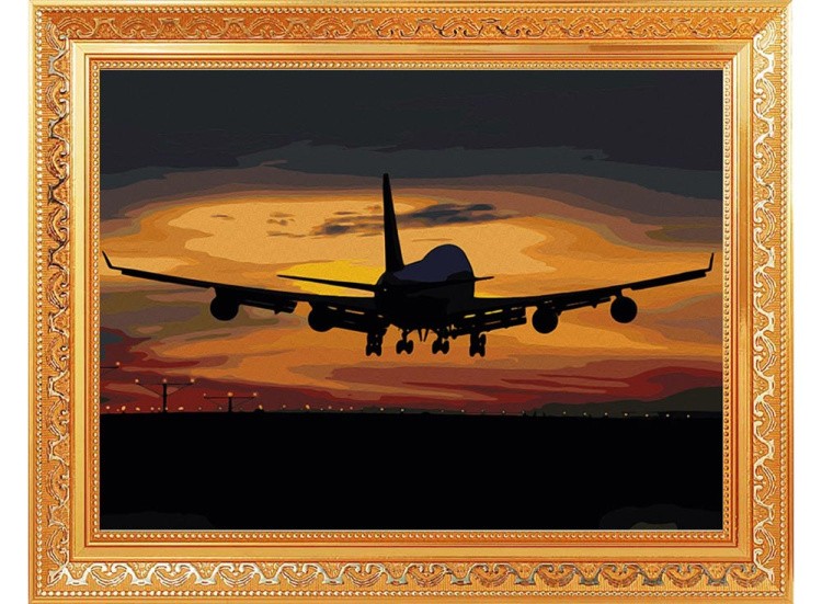 Картина по номерам «Полет в закат» — картинка 2