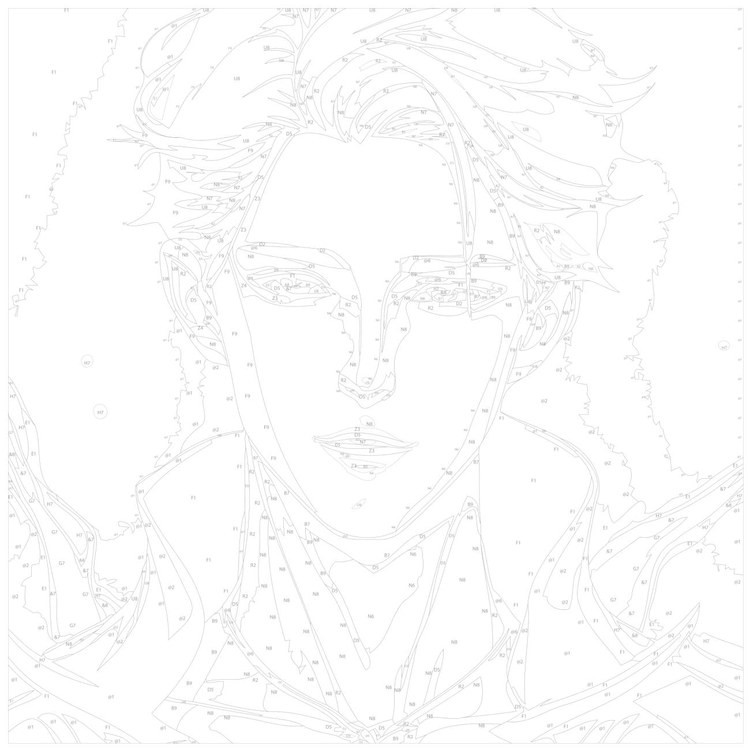 Картина по номерам «Светловолосый аниме-парень» — картинка 3