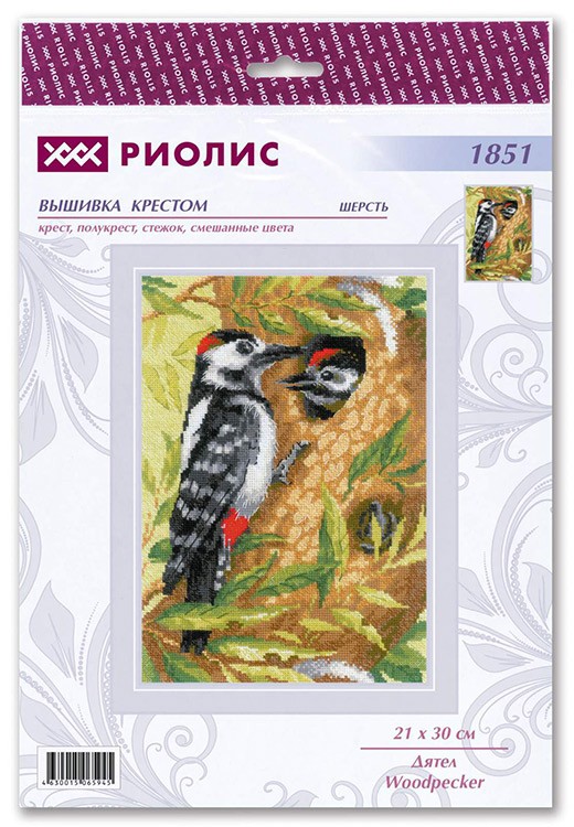 Набор для вышивания «Дятел» — картинка 5