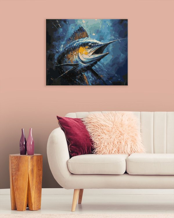 Картина по номерам «Глубоководный марлин» — картинка 3