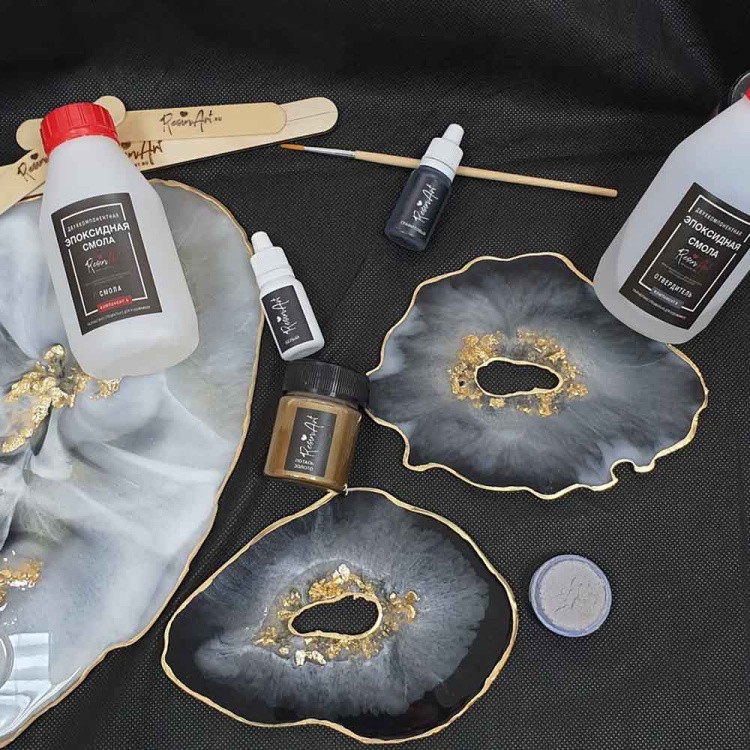 Подстаканник Срез камня №2 (5 мм) - Силиконовый молд, ResinArt — картинка 2