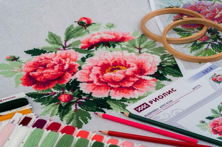 Набор для вышивания «Древовидный пион» — картинка 3