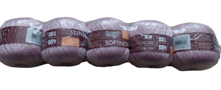 Пряжа Семеновская Softness (34161), молочный шоколад+В 5 шт. по 100 г — картинка 2