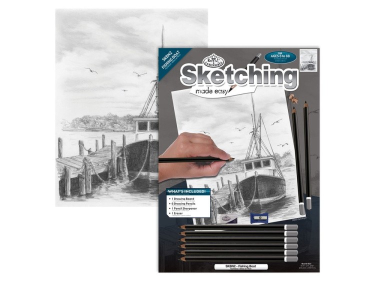 Набор для скетчинга «Рыбацкая лодка» — картинка 2