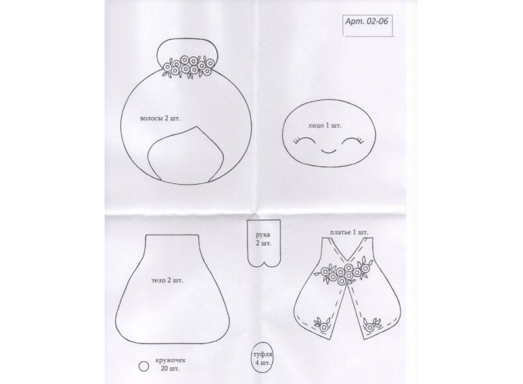 Набор для шитья игрушки «Бэлла» — картинка 5