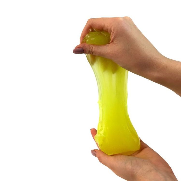 Лизун Slime «Mega», светится в темноте, желтый — картинка 7