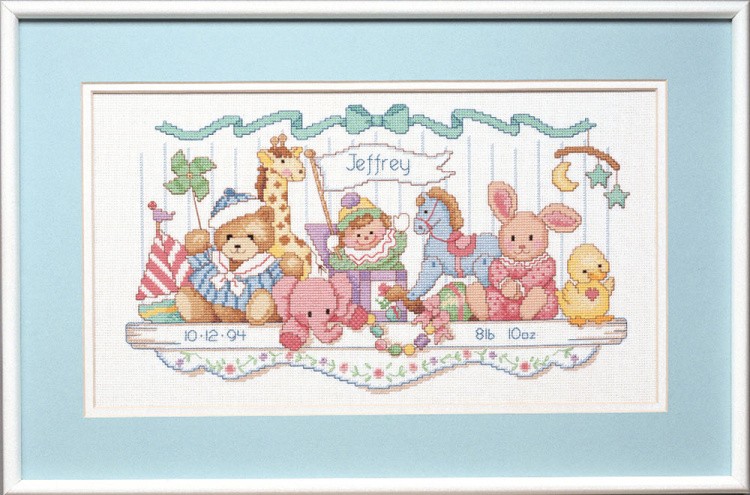 Набор для вышивания «Полка с игрушками» — картинка 2