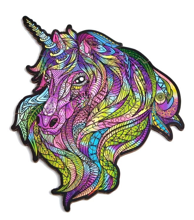 Деревянный пазл Wood Trick «Единорог: Фиолетовый Ветер» — картинка 2