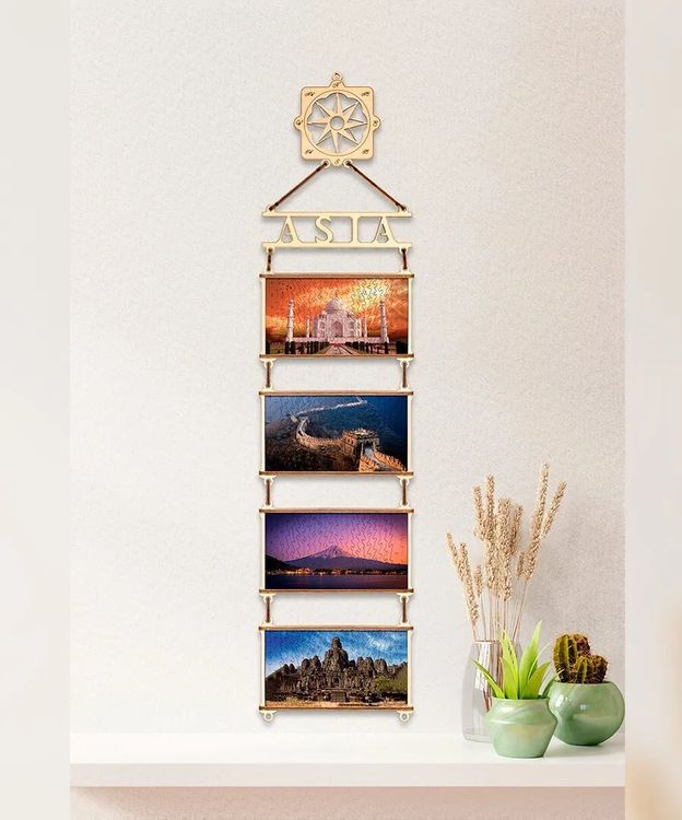 Деревянный пазл, двусторонний «Карта мира. Азия», Eco Wood Art — картинка 2