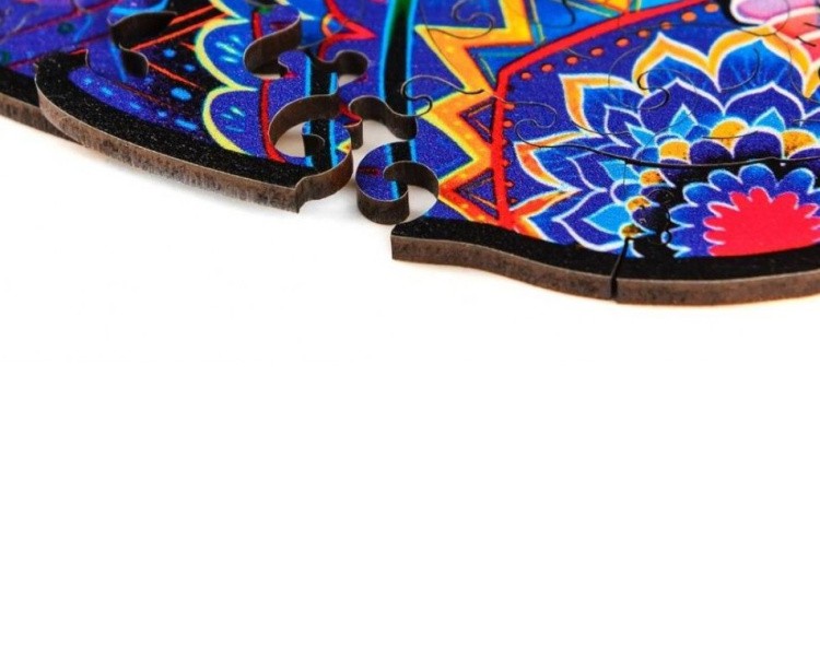 Деревянный пазл Unidragon «Серьезная панда», размер M (А4) — картинка 6