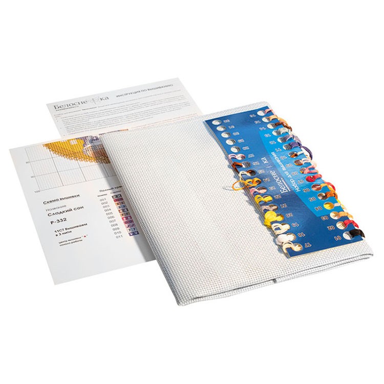 Подушка «Сладкий сон» (канва голубая) — картинка 2