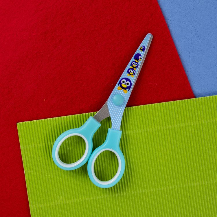 Ножницы Kid Series, 13 см, с цветной печатью «Далматин», закругленные, Brauberg — картинка 7