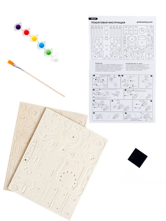 3D пазл-раскраска «Локомотив» — картинка 2