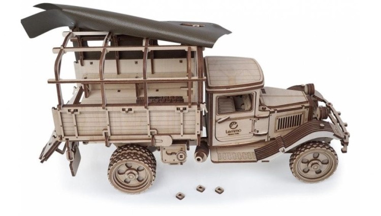 Конструктор из дерева «Грузовик Полуторка Тент», Lemmo — картинка 5