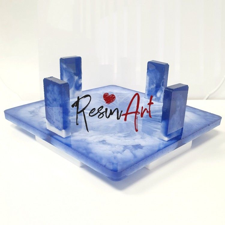 Подставка для подстаканников квадрат (8 мм) - Силиконовый молд — картинка 3