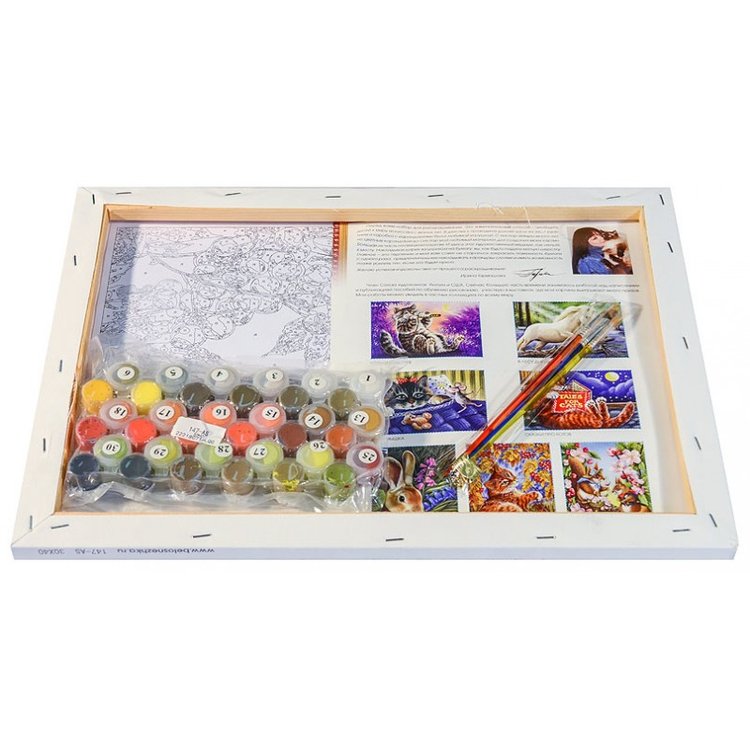 Картина по номерам «Отдых в ветках рябины» — картинка 3