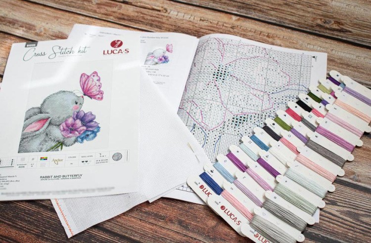 Набор для вышивания «Кролик и Бабочка» — картинка 3