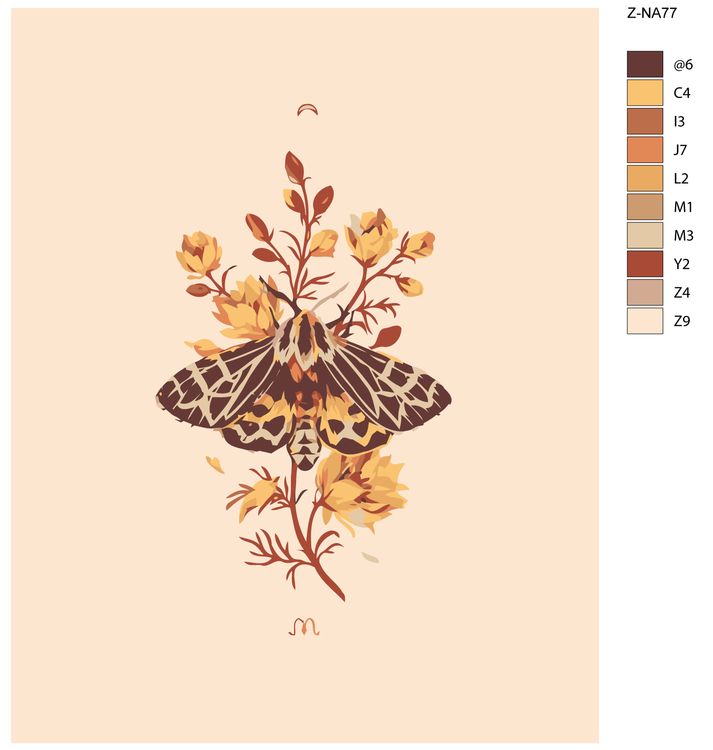 Картина по номерам «Бабочка» — картинка 2