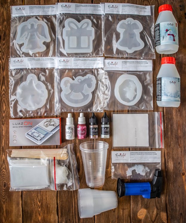 Набор для создания 12 шт. елочных игрушек №3 Masha_Praporshchikova — картинка 2