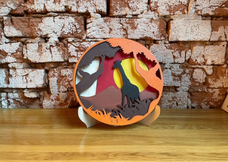 3D пазл-раскраска «Бескрайняя саванна» — картинка 3