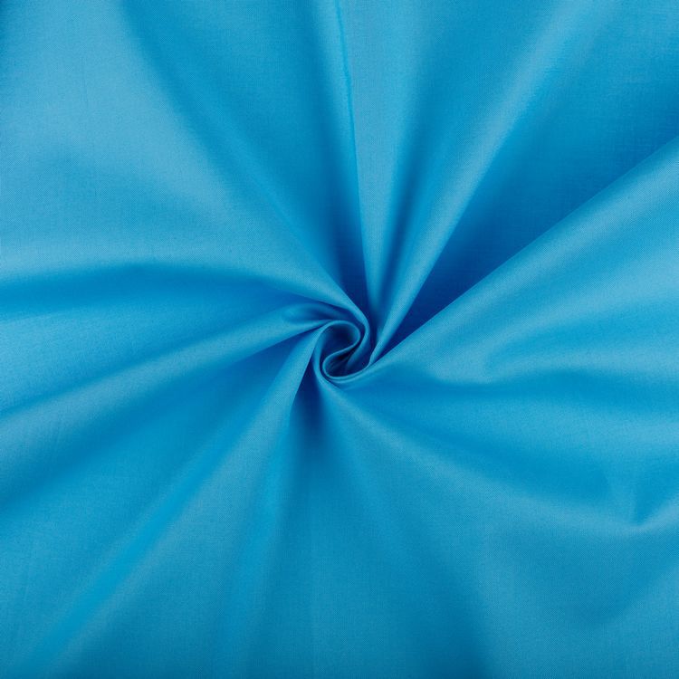 Ткань для пэчворка Краски Жизни Люкс, 146 г/м², 50х55 см, 100% хлопок, цвет: ярко-голубой, Peppy — картинка 2