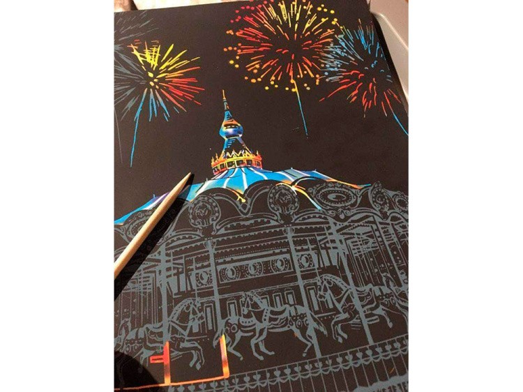 Скретч-картина «Amusement Park» (цветная) — картинка 4