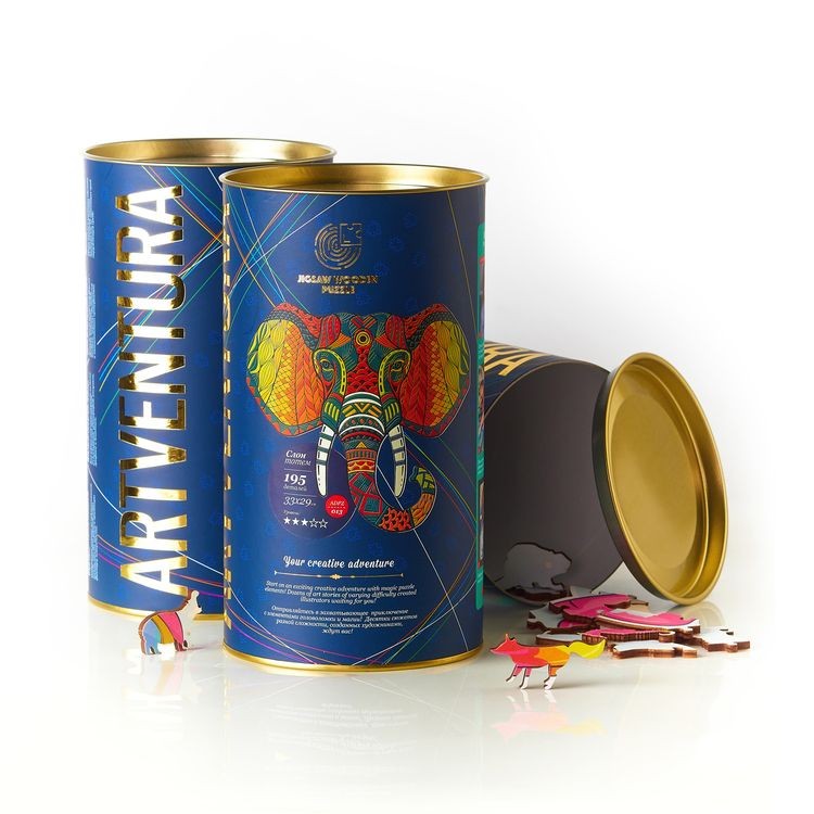 Деревянные пазлы Артвентура «Слон тотем» — картинка 4