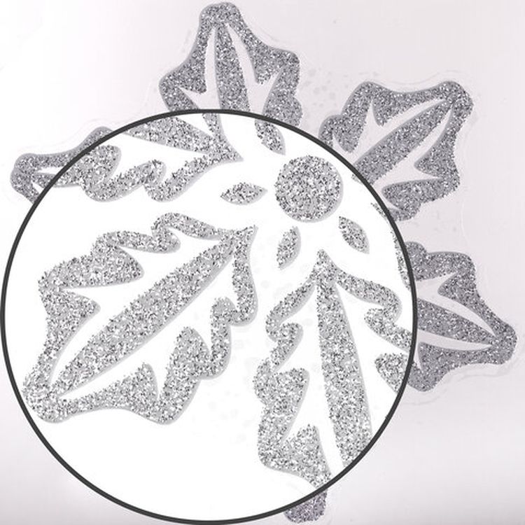 Украшение для окон и стекла «Серебристые снежинки 2» — картинка 5