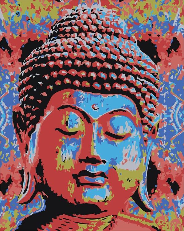 Картина по номерам «Лик Будды»