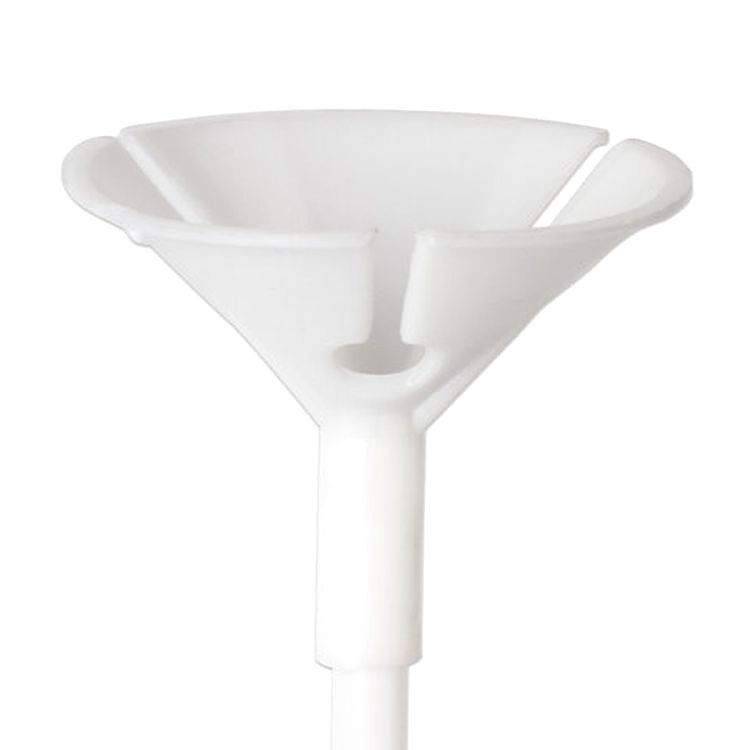 Держатели для воздушных шаров (палочки 40 см + розетки), комплект 50 шт., белые — картинка 3