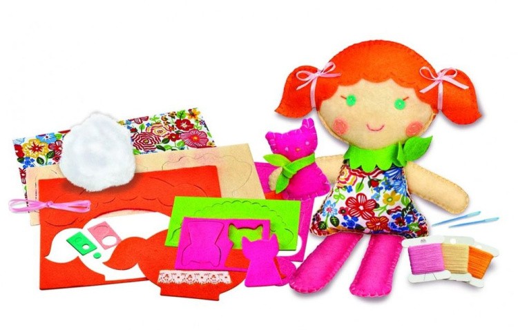 Школа шитья «Кукла и котенок», набор 4M — картинка 3