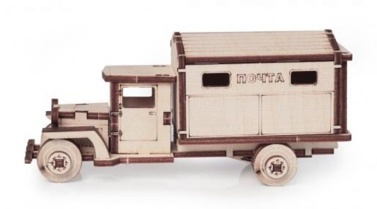 Конструктор из дерева «Грузовичок Почта», Lemmo — картинка 4