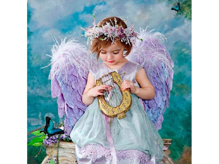 Картина по номерам «С арфой» — картинка 2