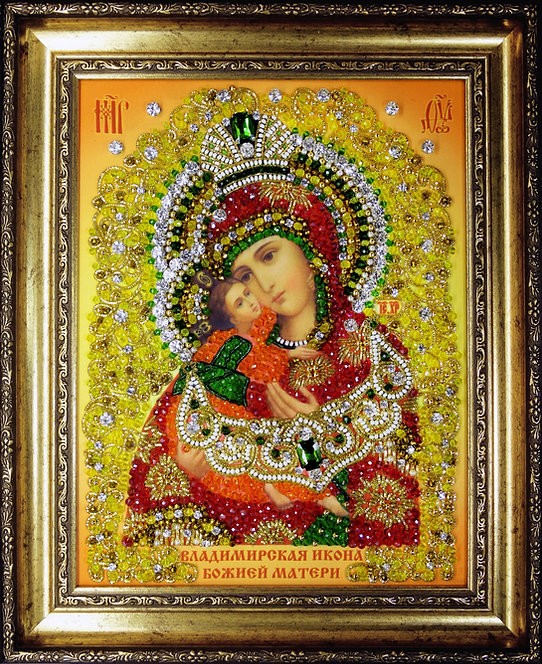 Набор вышивки хрустальными камнями «Владимирская» — картинка 2