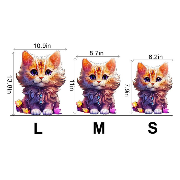 Деревянные пазлы «Фэнтези кэт M», Woodbests — картинка 3
