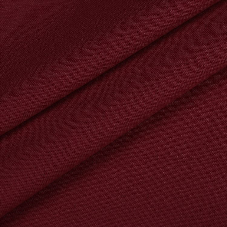 Ткань льняная, 200 г/м², 5 м x 140 см, цвет: бордо, TBY — картинка 3